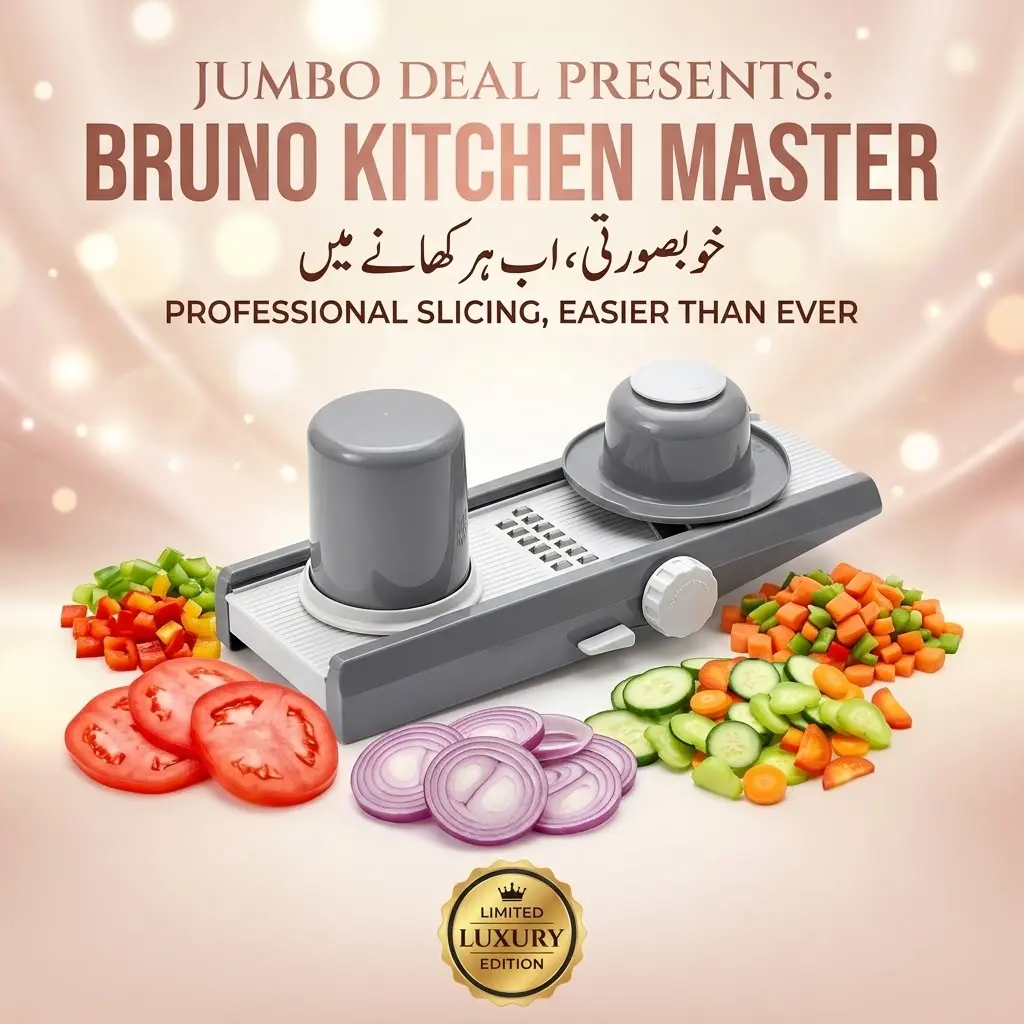 Bruno Kitchen Master Multi-Purpose Vegetable Slicer & Salad Cutter – Jumbo Deal