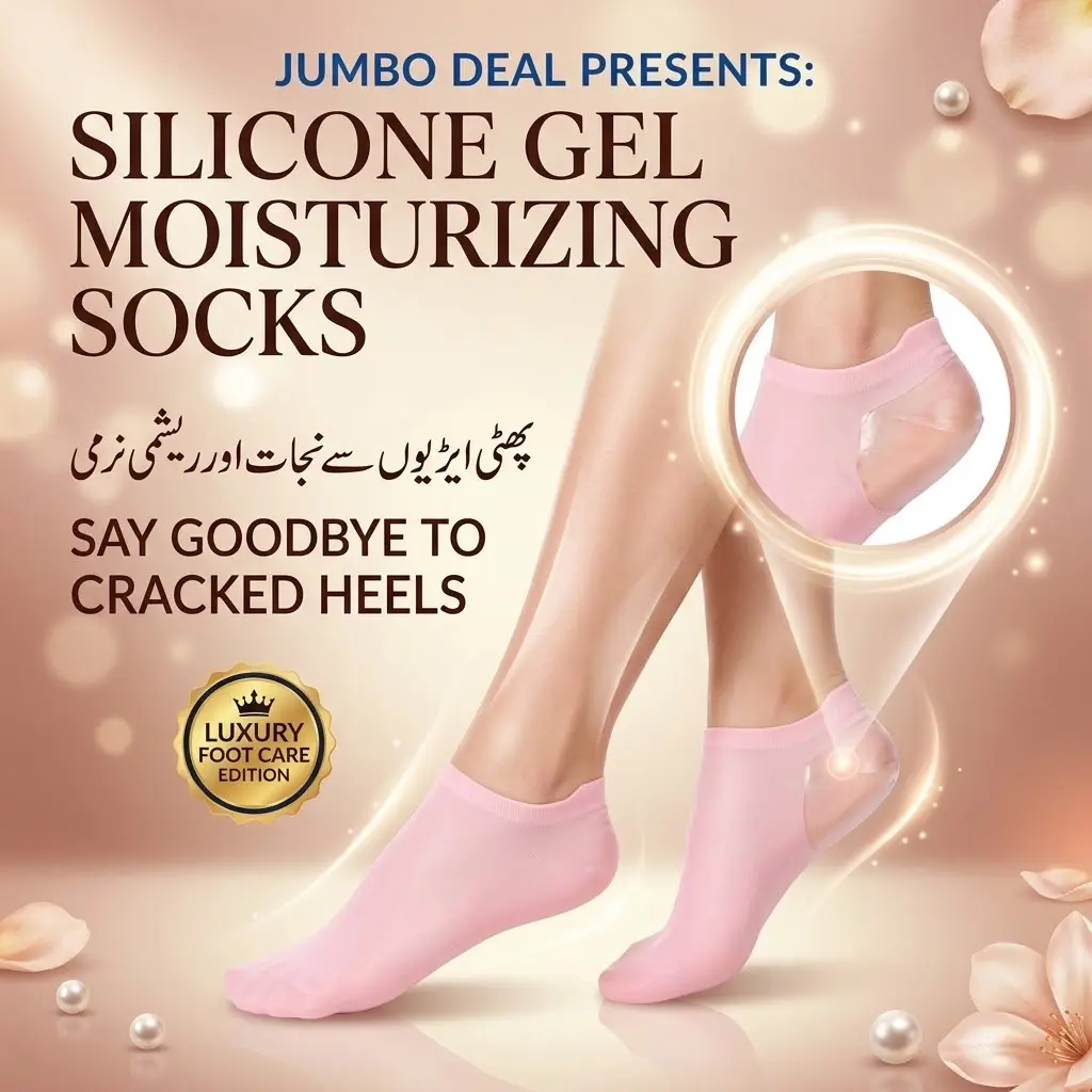 Silicone Gel Moisturizing Anti-Cracked Heel Socks for Foot Care – Jumbo Deal