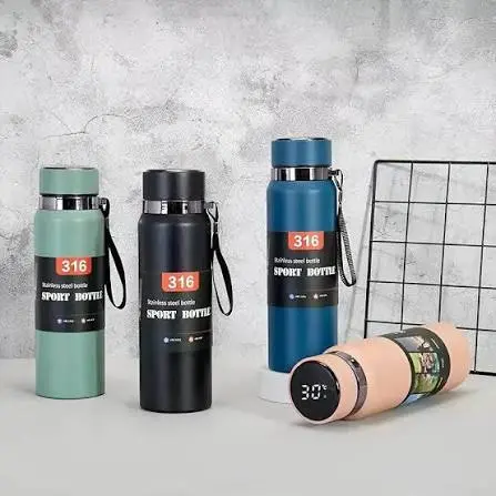 316 Stainless Steel Smart Temperature Display Sport Water Bottle (800ML) – Jumbo Deal
