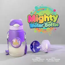 Cute Cartoon Kids Water Bottle with Straw & Adjustable Shoulder Strap (780ML) – Jumbo Deal